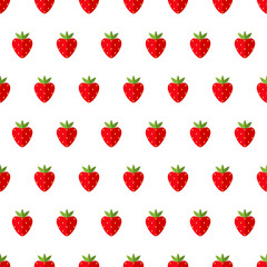 Seamless strawberry pattern. Vector illustration