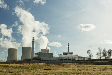 Fototapeta na wymiar Nuclear power plant Temelin in the Czech Republic.
