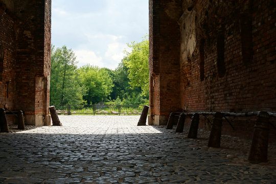 Brest Fortress in the south-west of Belarus. This is the border of Belarus and Poland in Brest. Terespol gate 