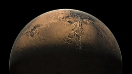 Mars Planet Solar System 3d render