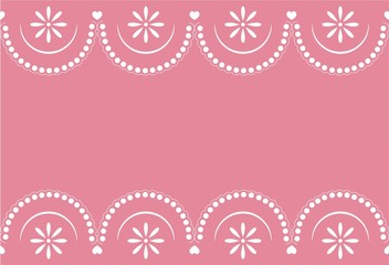 Seamless sample a border with a pattern lace. Vector illustration. It can be used as a background for the websites, packing, fabrics