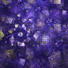 Abstract shapes made of fractal textures.