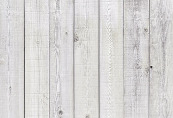 White wood fence texture and background seamless