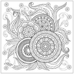 Imade with mandalas and flowers