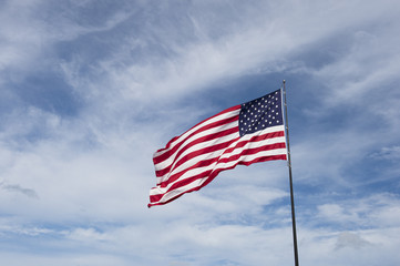 american flag waving
