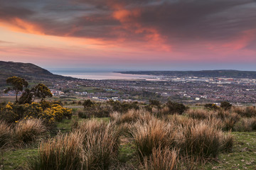 Aerial panorama of Belfast