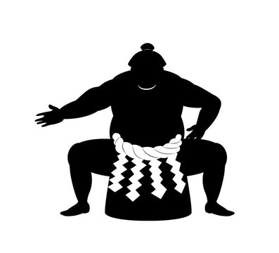 recommend clip art: japanese Sumo wrestler .vector art