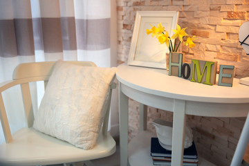 Stylish interior of living room