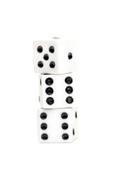 gambling dices isolated on white background