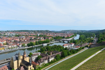 Stadt Würzburg Altstadt Luftansicht