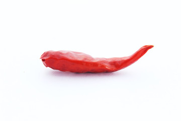 Red Chilli Dry isolated on white background