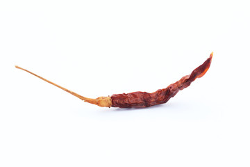 Red Chilli Dry isolated on white background