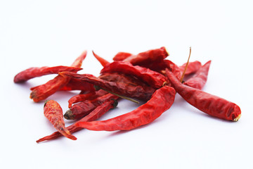 Red Chilli Dry isolated on white background