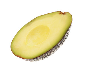 Fresh avocado isolated on white