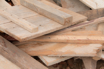 Stacked wood pine timber for construction buildings Background