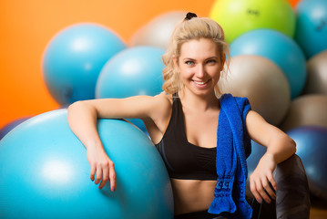 Fototapeta premium Female in the gym