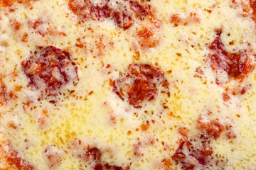 Obraz na płótnie Canvas Delicious tasty pizza, closeup