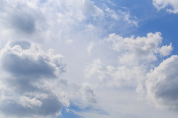 Clouds with blue sky