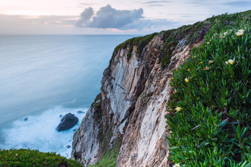 Beautiful Evening at Cape Roca, the westernmost point of mainland Europe and mainland Portugal