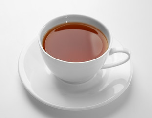 Cup of tea isolated on white background