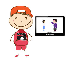 film director. Isolated illustration