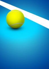 3D rendering tennis background