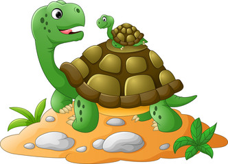 Cute cartoon turtle