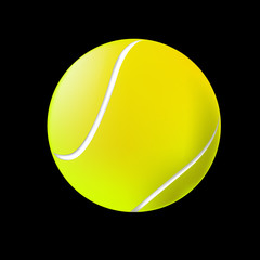 vector tennis ball