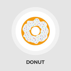Donut vector flat icon