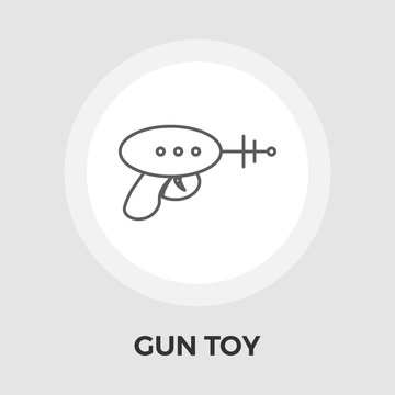 Gun Toy Flat Icon