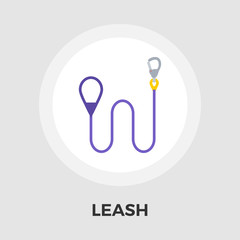 Leash vector flat icon