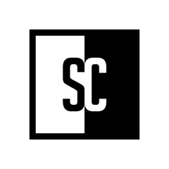 initial square half logo