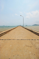 Dongtan Beach, sattahip Beach and tropical sea in Thailand