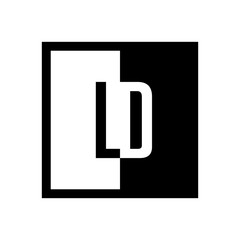 initial square half logo