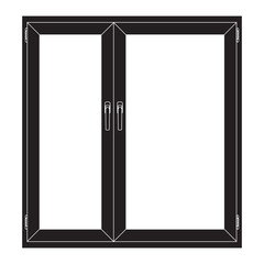 Window. Black outline