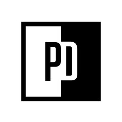 initial square half logo