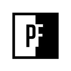 initial square half logo