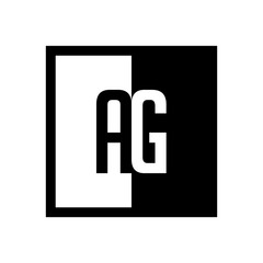 initial square half logo