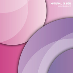 Vector material design background. Abstract creative concept layout template. For web and mobile app, paper art illustration design. style blank, poster, booklet. Motion wallpaper element. Flat ui