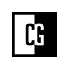 initial square half logo