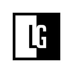 initial square half logo