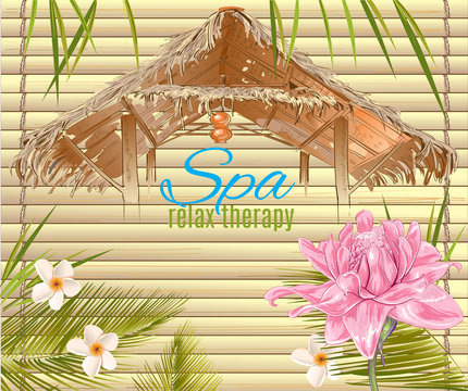 Tropic style spa banner