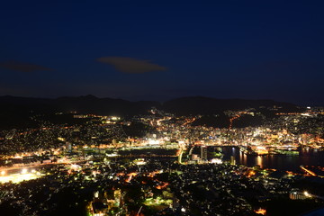 Nightscape of Nagasaki, Japan
