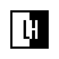 initial square half logo