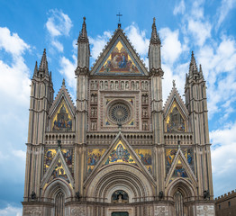 Fototapeta premium The Cathedral of Orvieto (Duomo di Orvieto), Umbria, Italy
