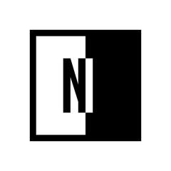 initial square half logo