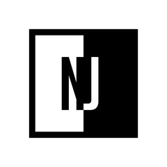 initial square half logo