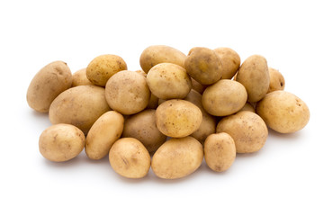 New potato isolated on white background.