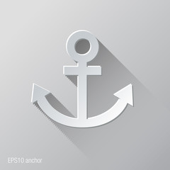 Anchor Flat Icon Design