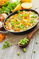 Chicken with oranges